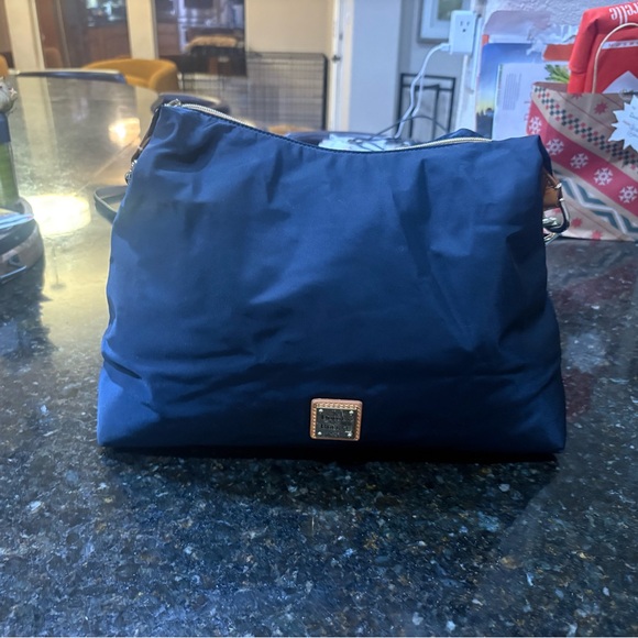 Dooney & Bourke Nylon Shoulder Bag in Navy Blue - Picture 6 of 8